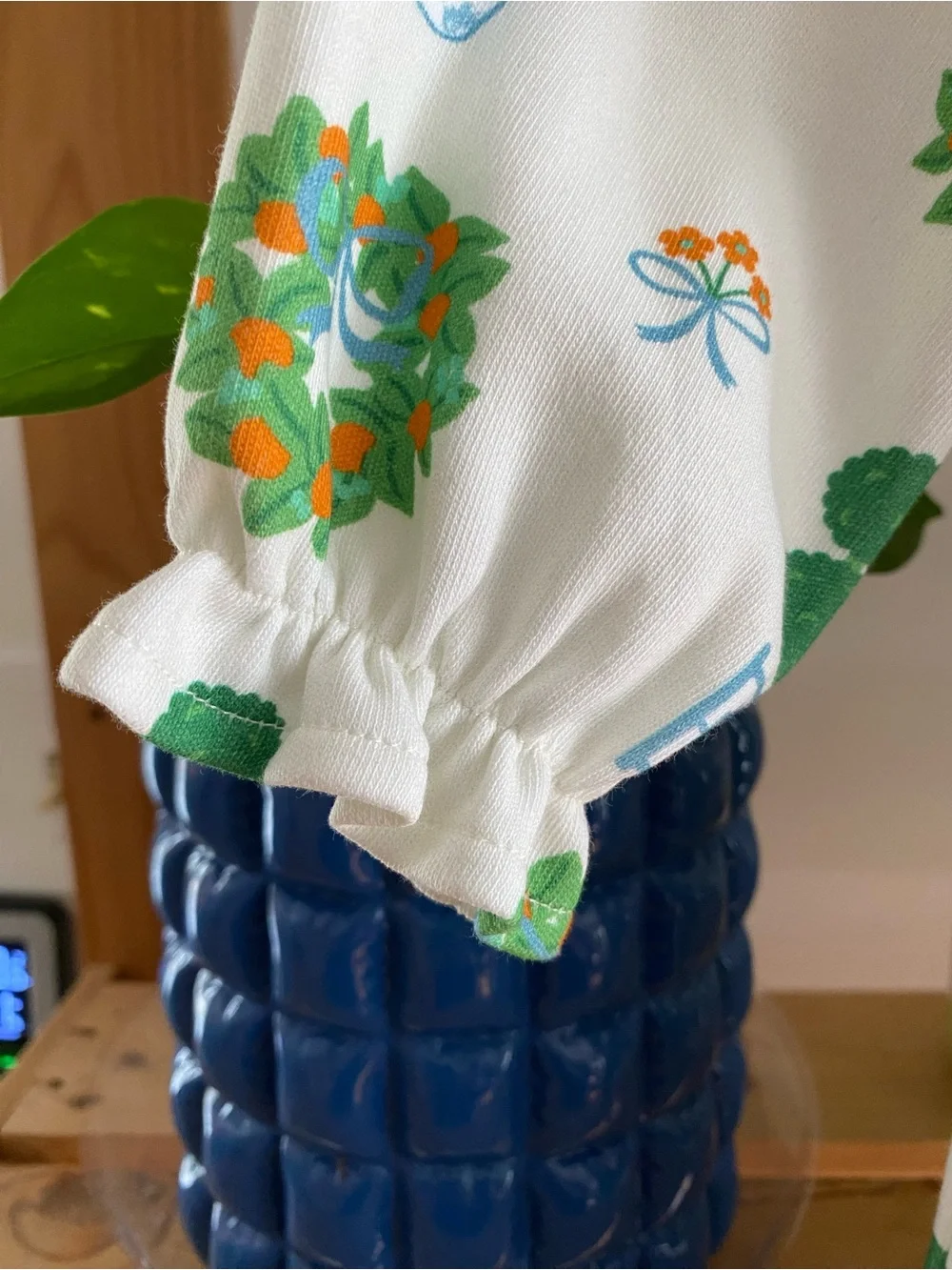 TBBC The Beaufort Bonnet Company Maerin Fitz Frock Dress White Blue 6-12 months